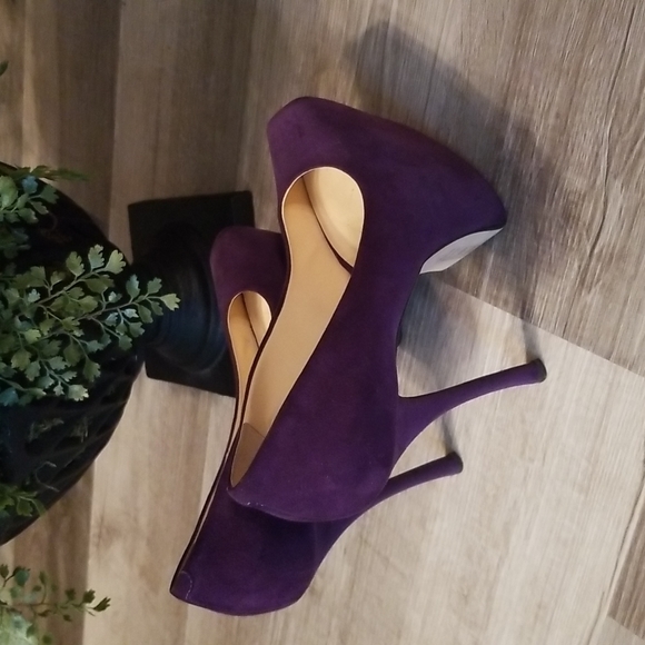 GIUSEPPE ZANOTTI PURPLE SUEDE PLATFORM PUMPS - Size 8 - Picture 4 of 6